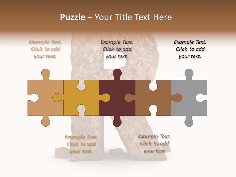 Calligraphy Sketch Mountain PowerPoint Template