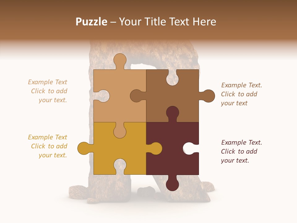 Calligraphy Sketch Mountain PowerPoint Template