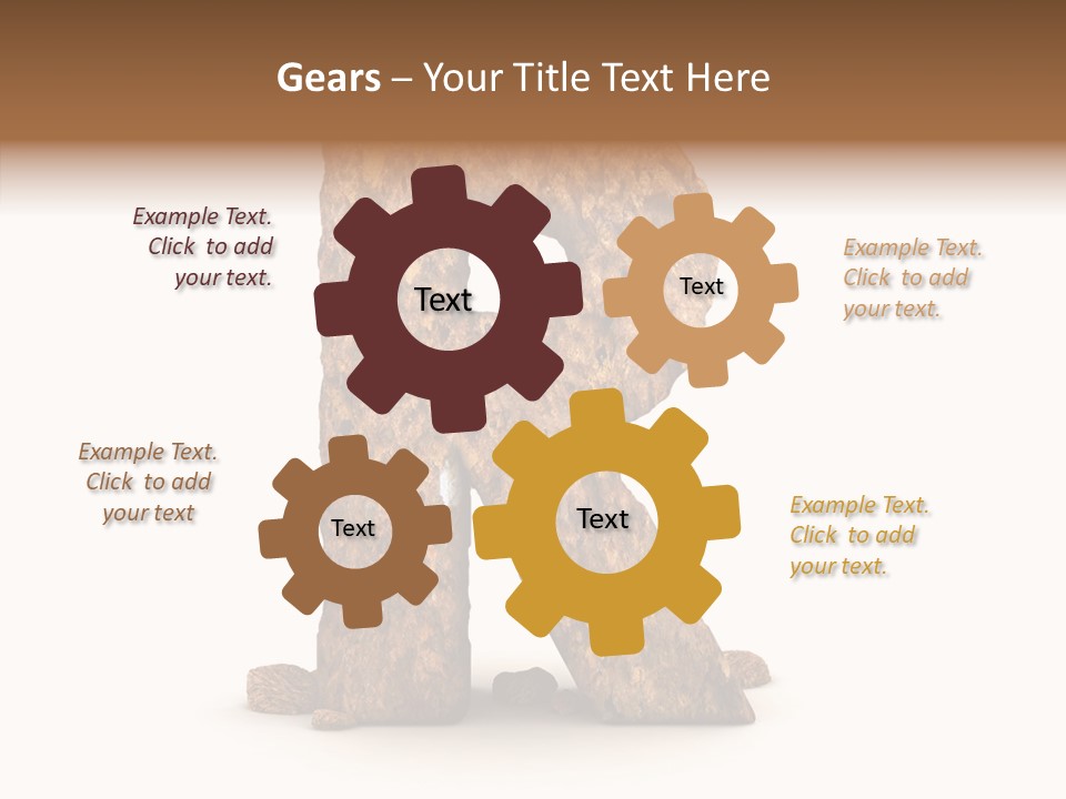 Calligraphy Sketch Mountain PowerPoint Template