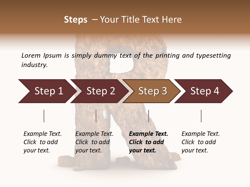 Calligraphy Sketch Mountain PowerPoint Template