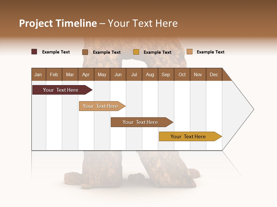 Calligraphy Sketch Mountain PowerPoint Template