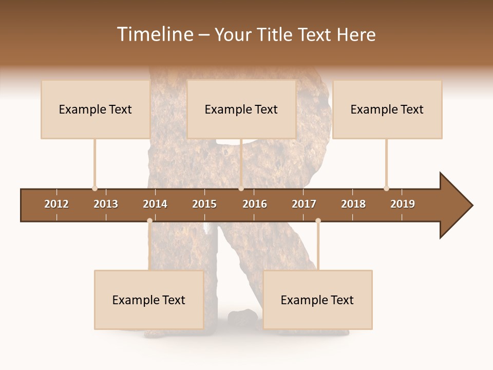 Calligraphy Sketch Mountain PowerPoint Template
