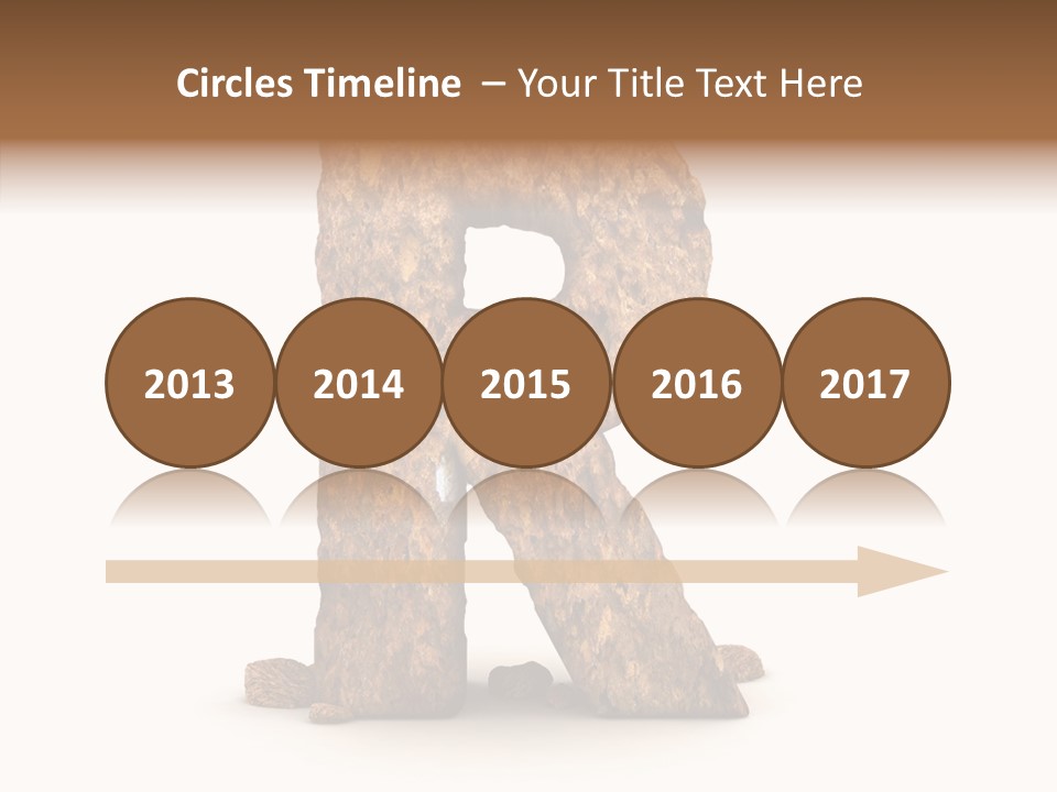 Calligraphy Sketch Mountain PowerPoint Template