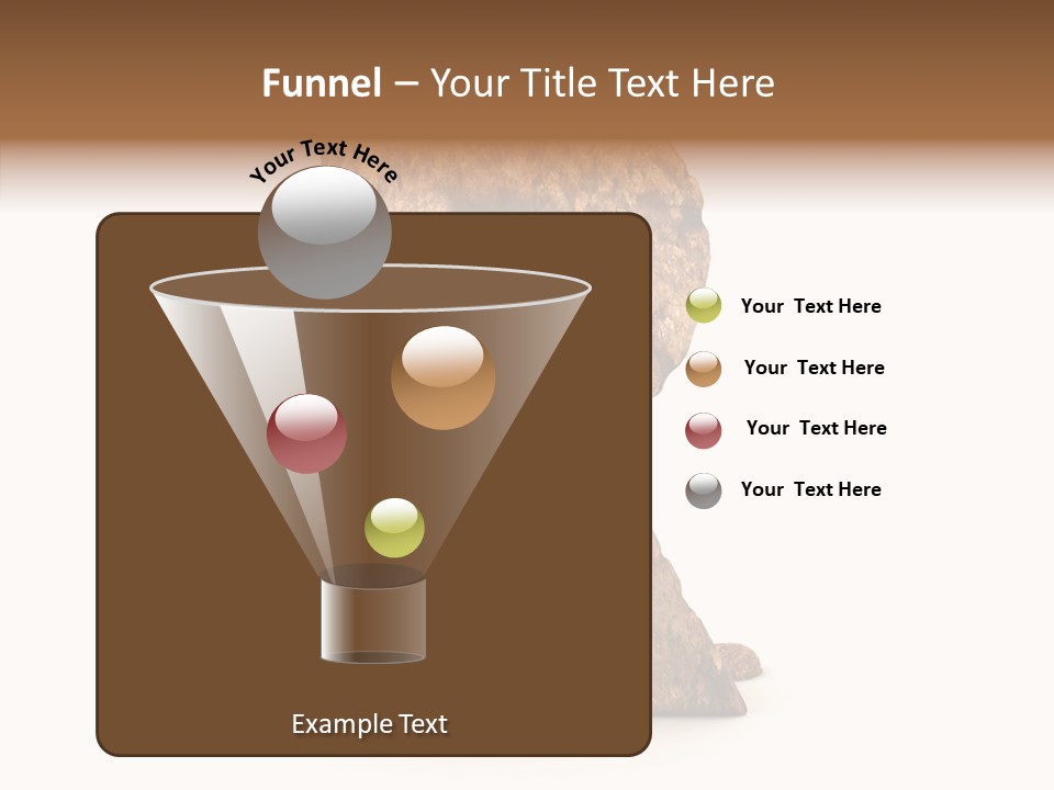 Calligraphy Sketch Mountain PowerPoint Template