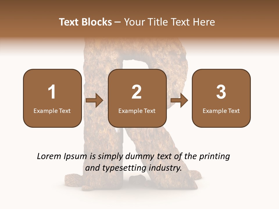 Calligraphy Sketch Mountain PowerPoint Template