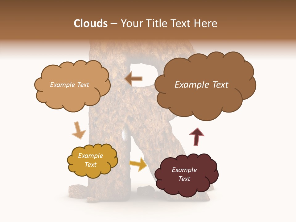 Calligraphy Sketch Mountain PowerPoint Template