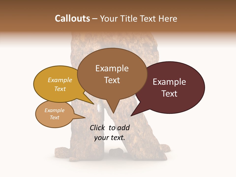 Calligraphy Sketch Mountain PowerPoint Template