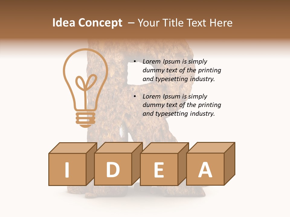 Calligraphy Sketch Mountain PowerPoint Template