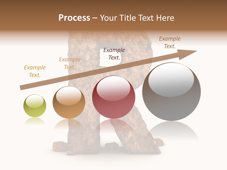 Calligraphy Sketch Mountain PowerPoint Template