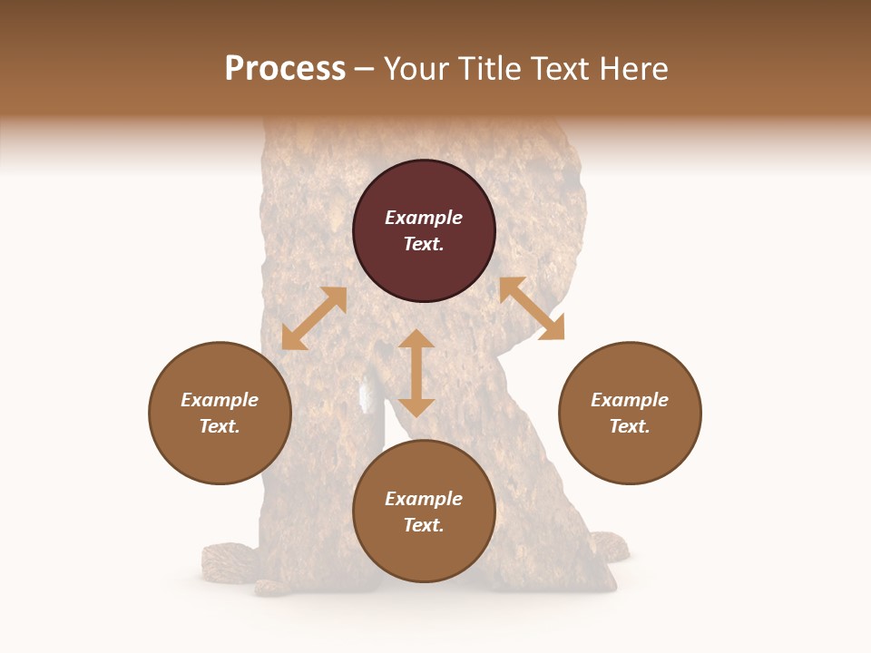 Calligraphy Sketch Mountain PowerPoint Template