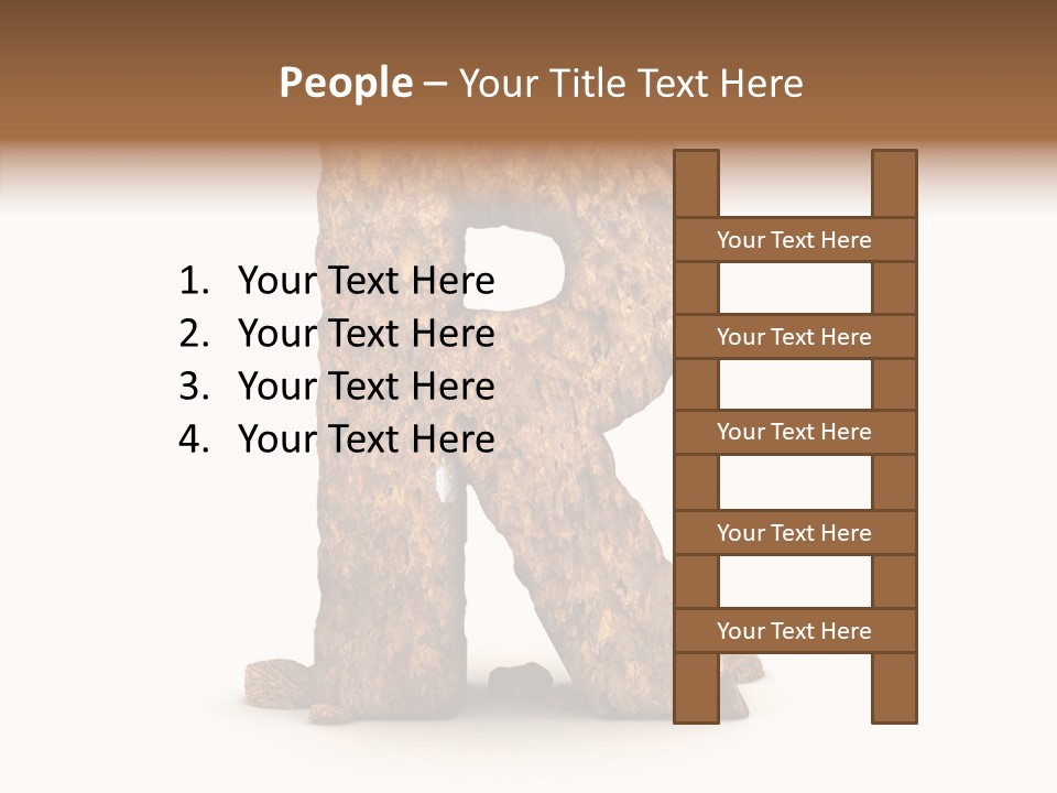 Calligraphy Sketch Mountain PowerPoint Template