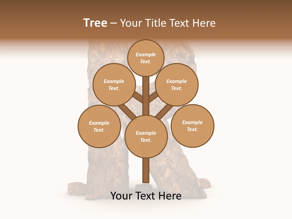 Calligraphy Sketch Mountain PowerPoint Template