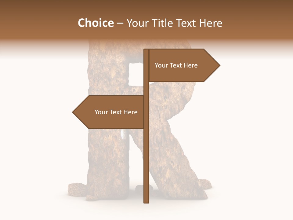 Calligraphy Sketch Mountain PowerPoint Template