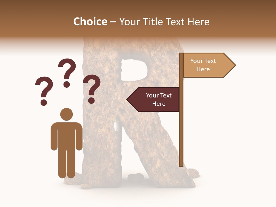 Calligraphy Sketch Mountain PowerPoint Template