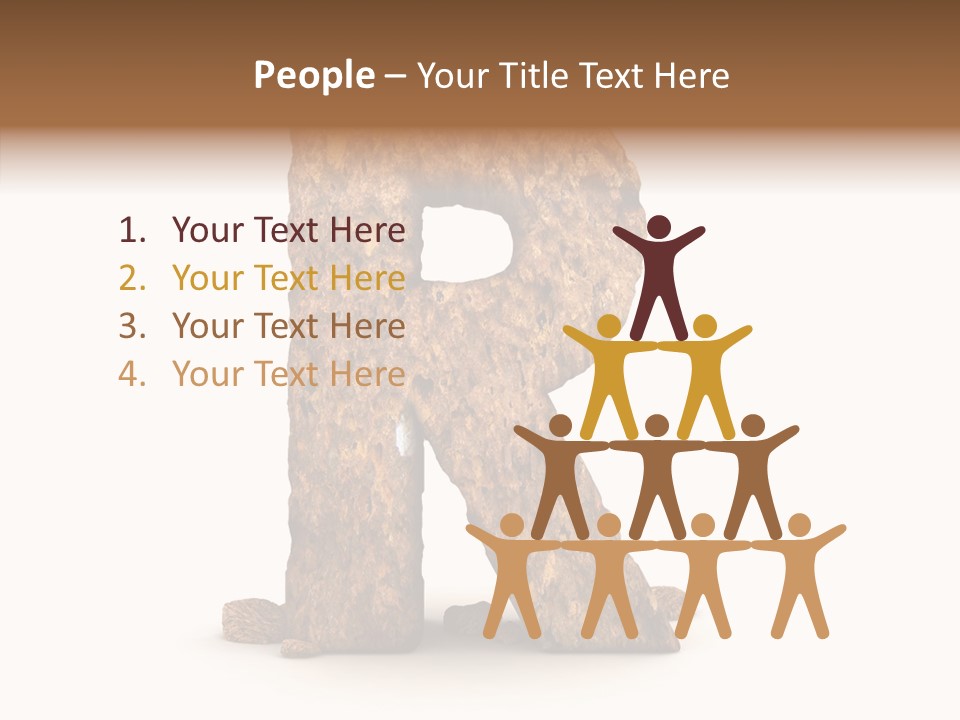 Calligraphy Sketch Mountain PowerPoint Template