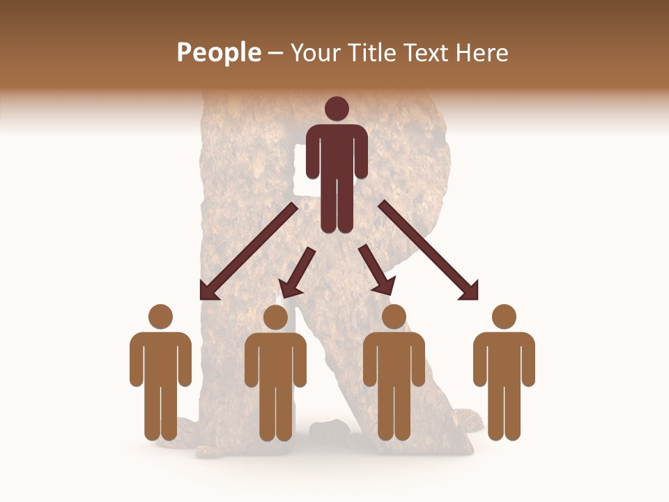 Calligraphy Sketch Mountain PowerPoint Template