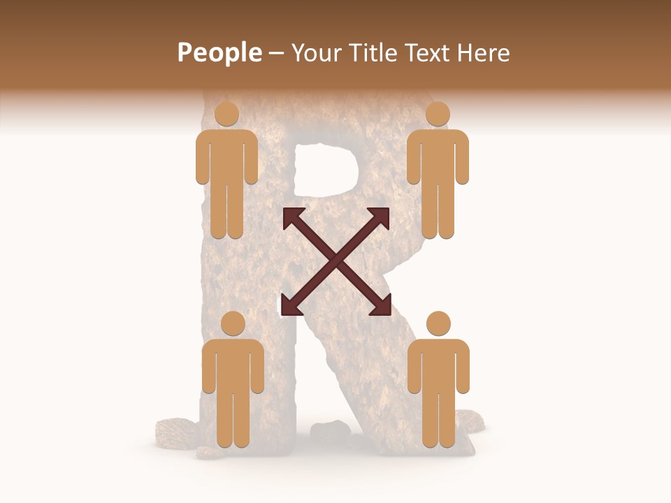 Calligraphy Sketch Mountain PowerPoint Template