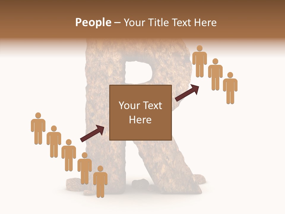 Calligraphy Sketch Mountain PowerPoint Template