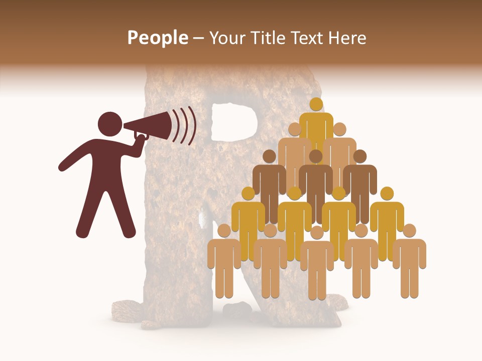 Calligraphy Sketch Mountain PowerPoint Template