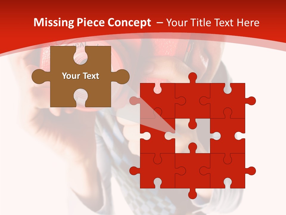 Face Picture Hand PowerPoint Template