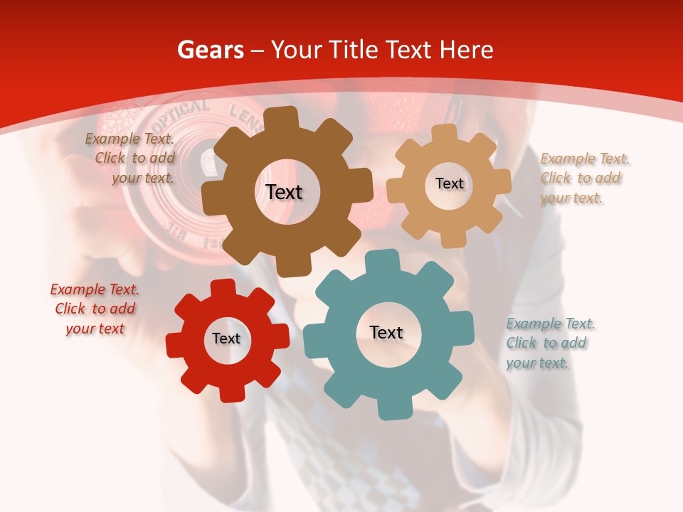 Face Picture Hand PowerPoint Template