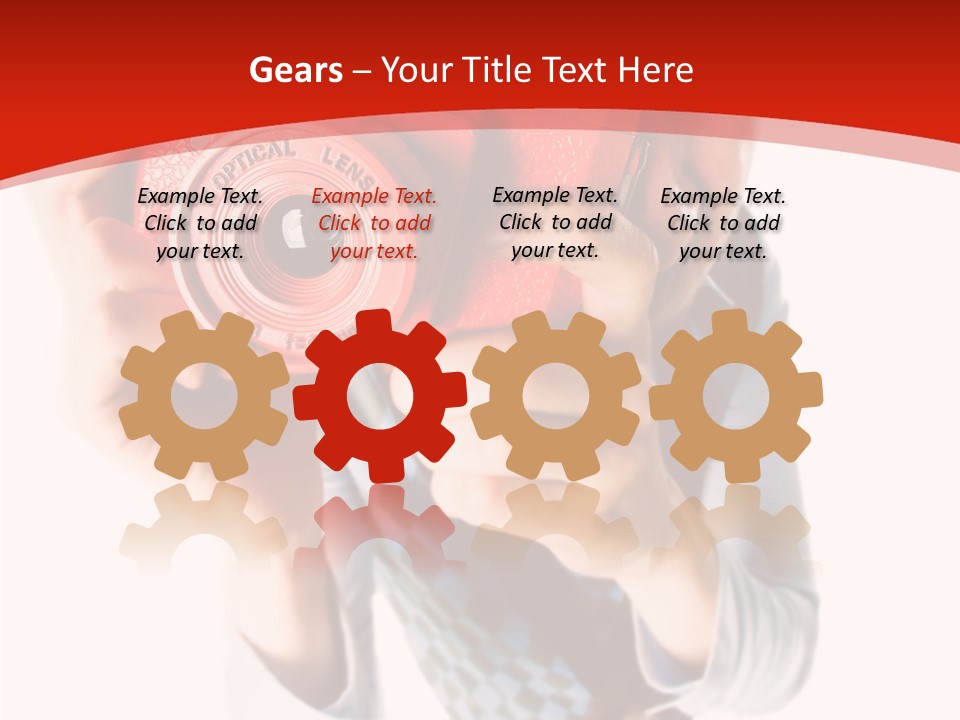 Face Picture Hand PowerPoint Template