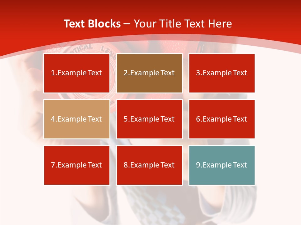 Face Picture Hand PowerPoint Template