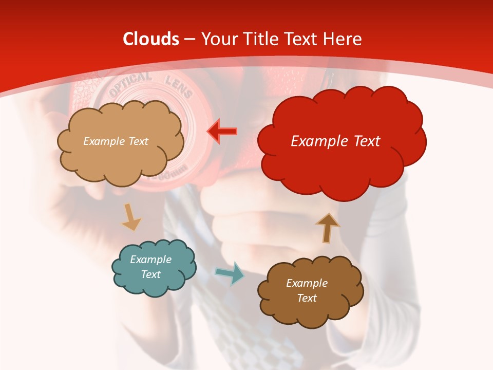 Face Picture Hand PowerPoint Template