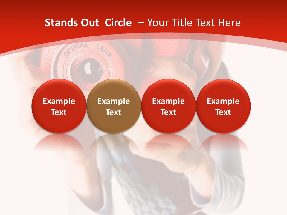 Face Picture Hand PowerPoint Template