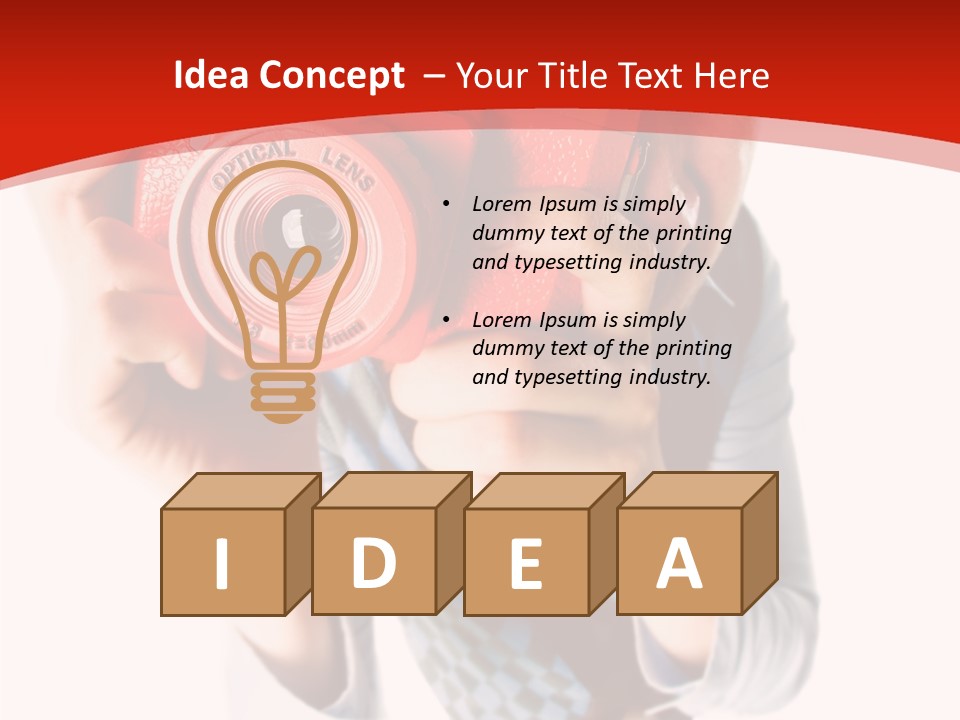 Face Picture Hand PowerPoint Template