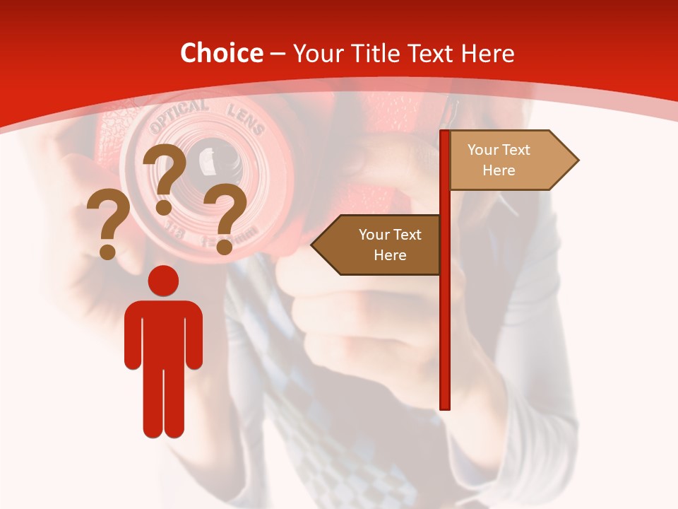 Face Picture Hand PowerPoint Template