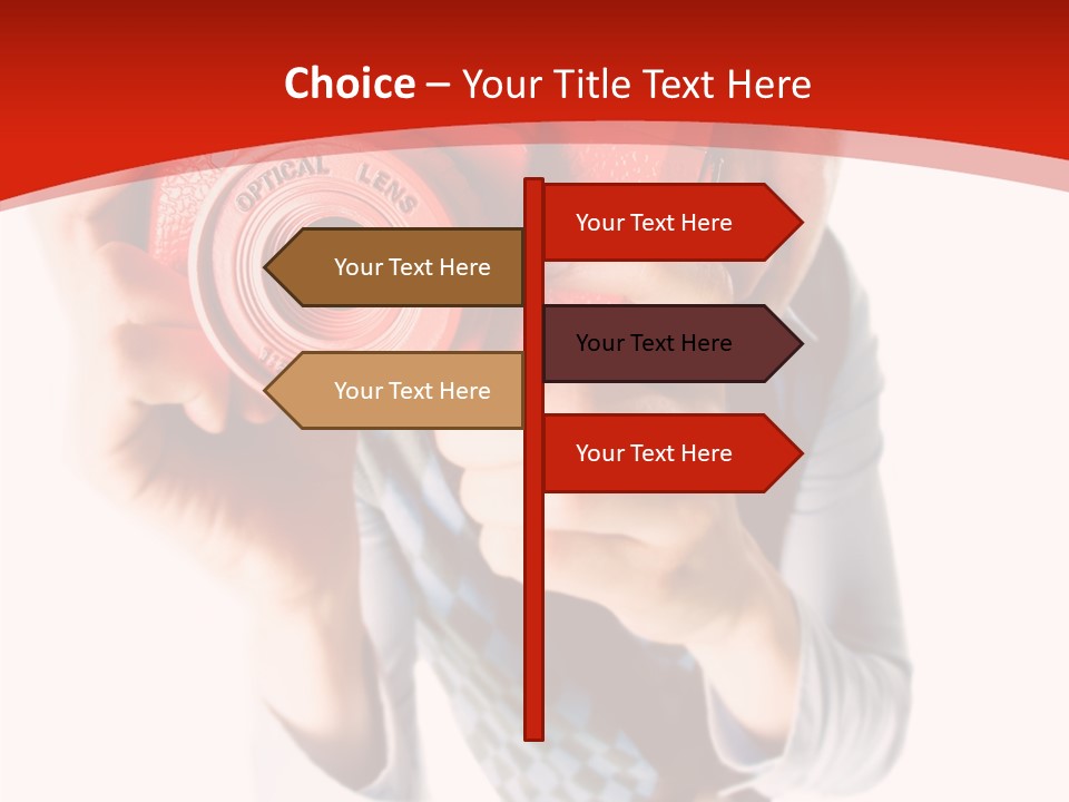 Face Picture Hand PowerPoint Template