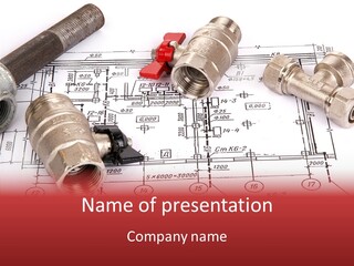 Wrench Isolated Pipes PowerPoint Template