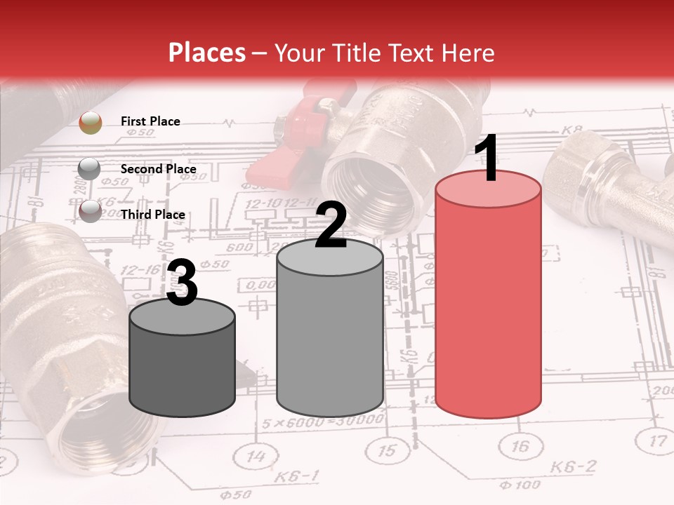 Wrench Isolated Pipes PowerPoint Template