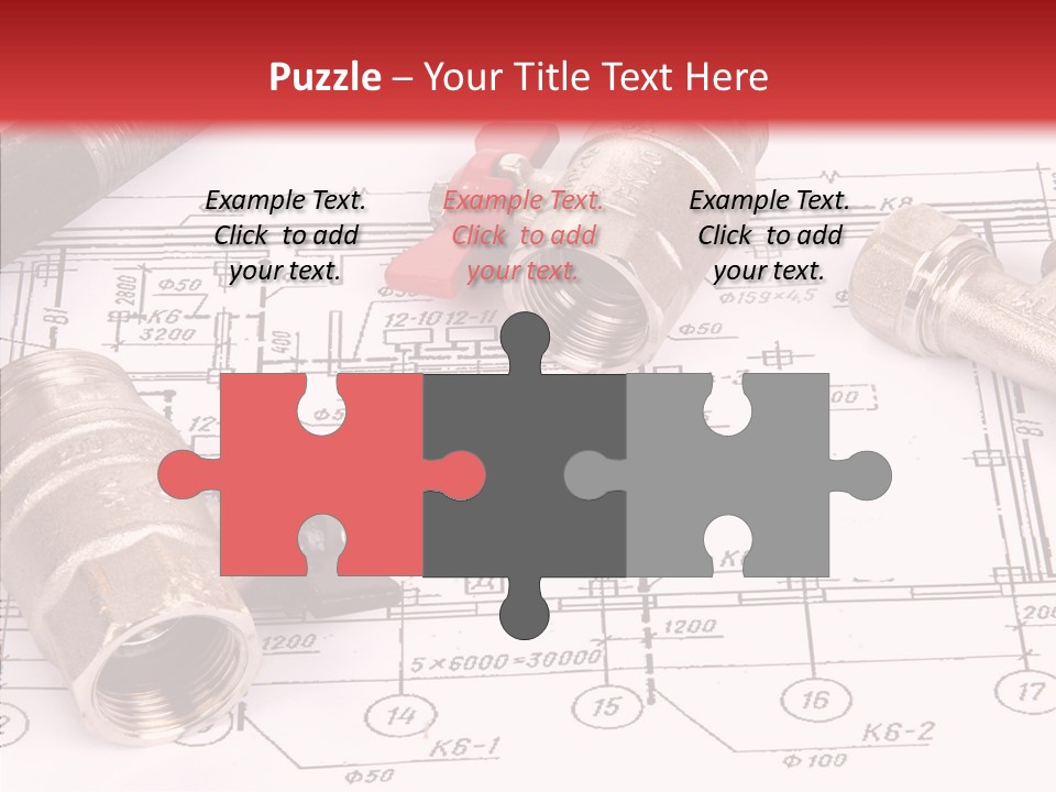 Wrench Isolated Pipes PowerPoint Template