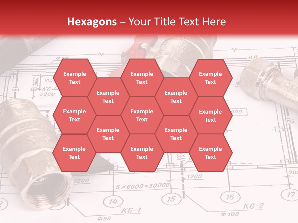 Wrench Isolated Pipes PowerPoint Template