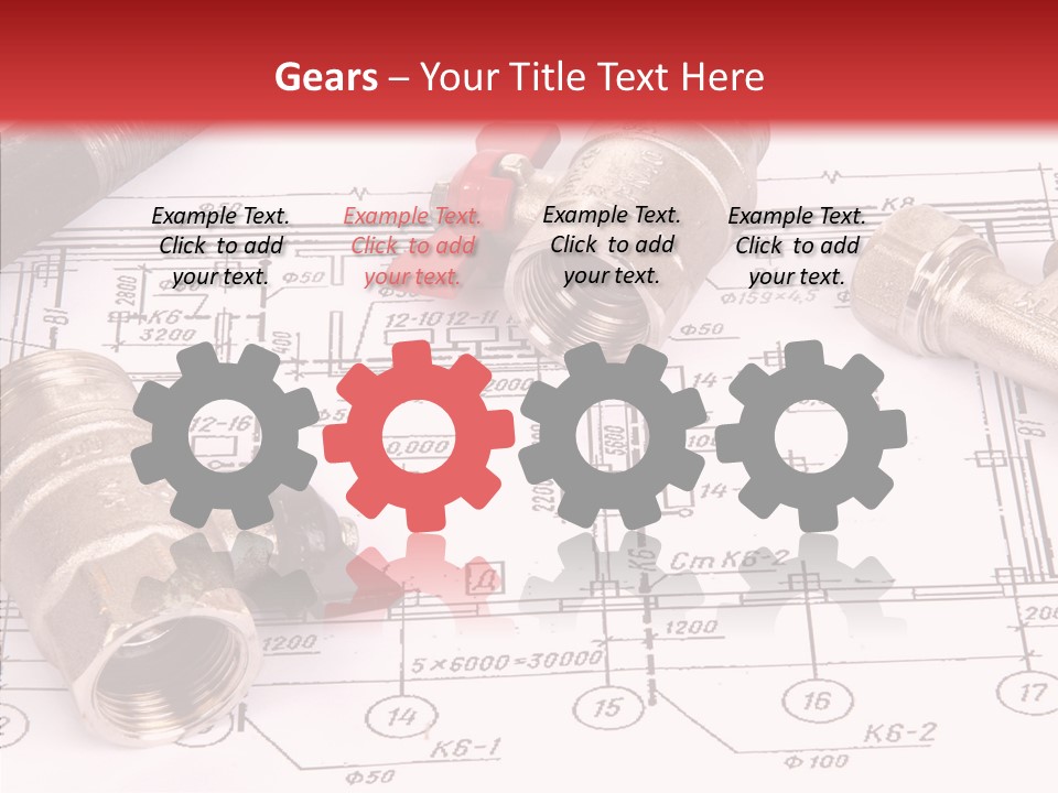 Wrench Isolated Pipes PowerPoint Template