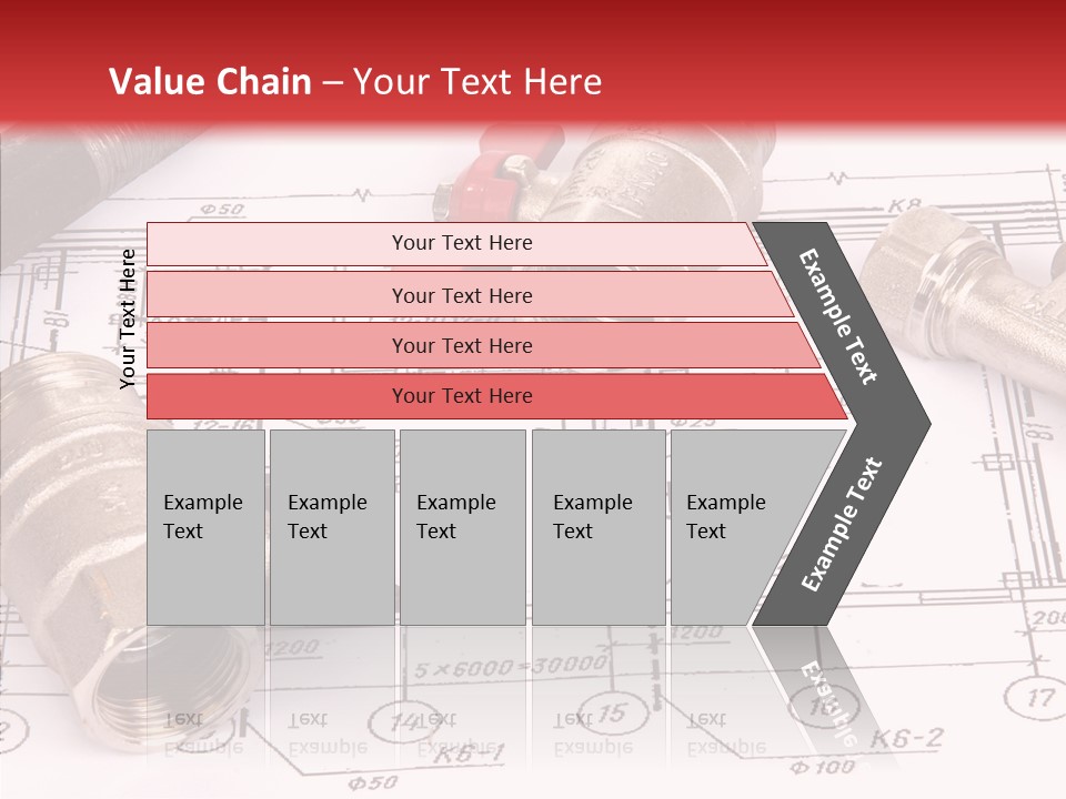 Wrench Isolated Pipes PowerPoint Template