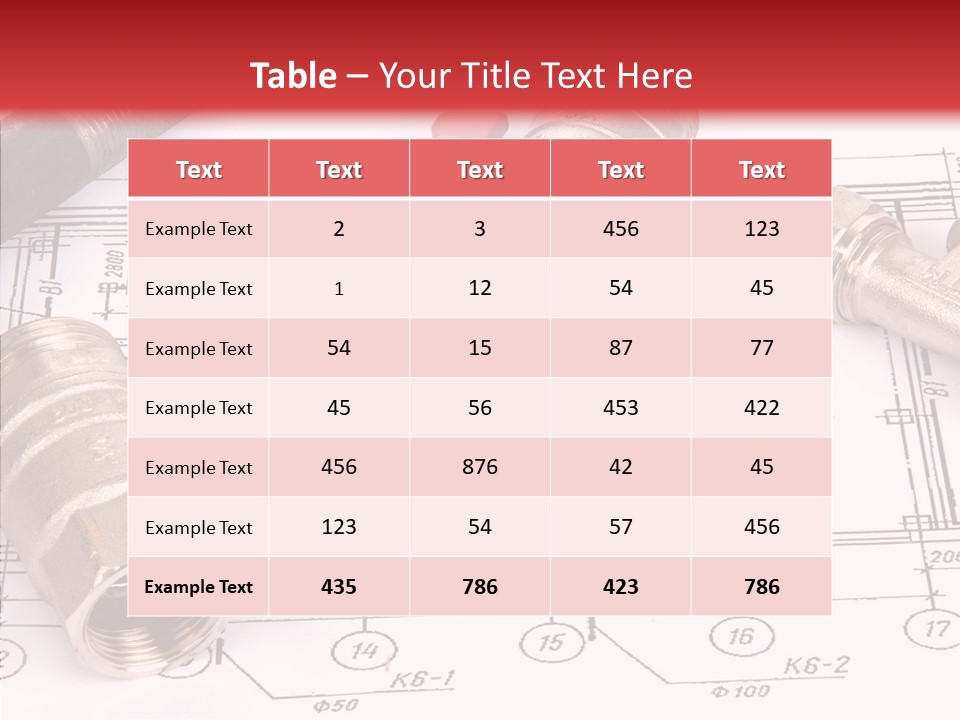 Wrench Isolated Pipes PowerPoint Template