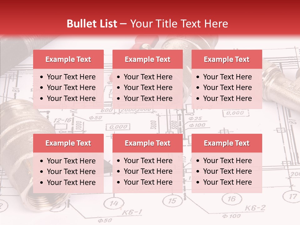 Wrench Isolated Pipes PowerPoint Template