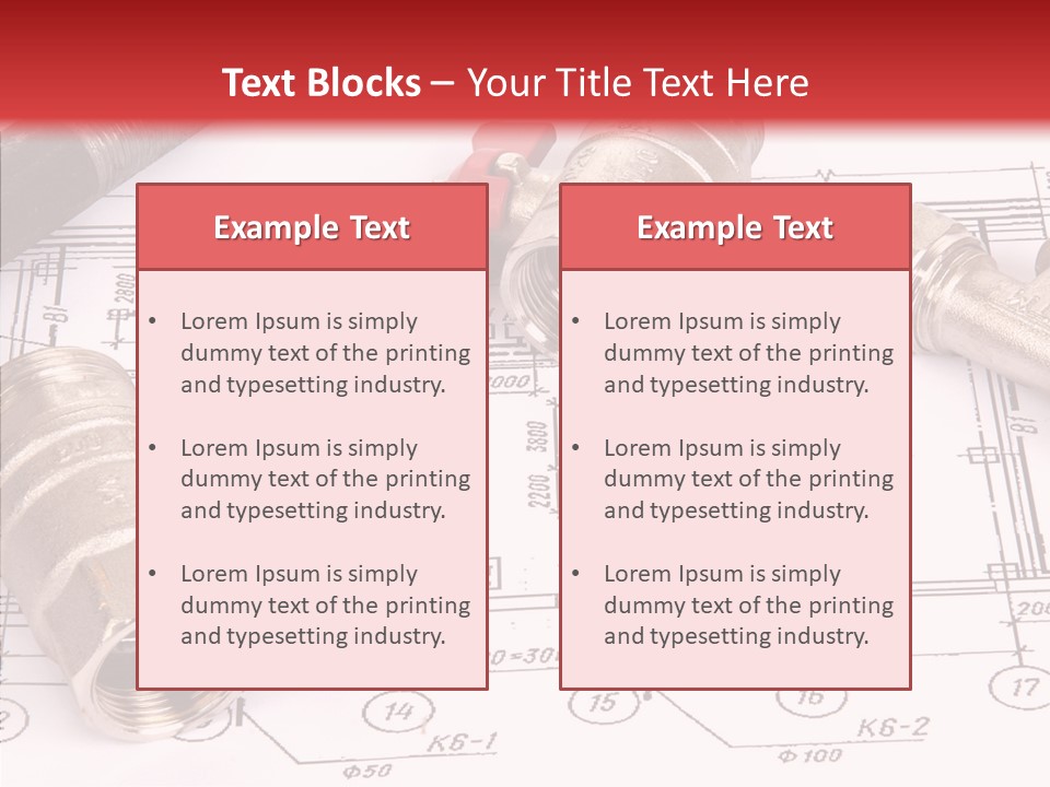 Wrench Isolated Pipes PowerPoint Template