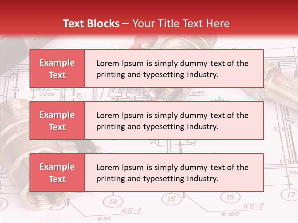 Wrench Isolated Pipes PowerPoint Template