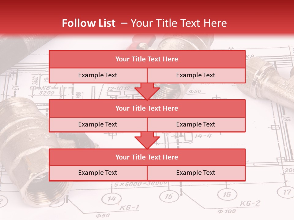 Wrench Isolated Pipes PowerPoint Template