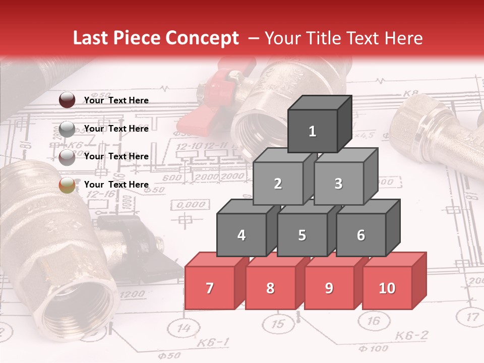 Wrench Isolated Pipes PowerPoint Template