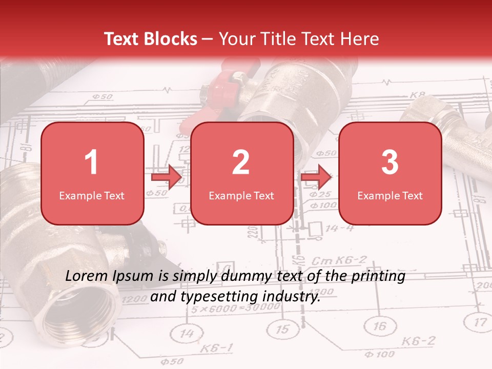 Wrench Isolated Pipes PowerPoint Template