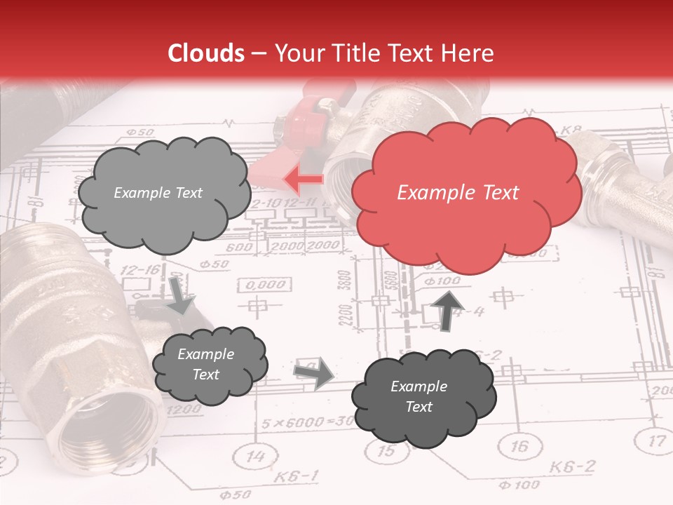 Wrench Isolated Pipes PowerPoint Template