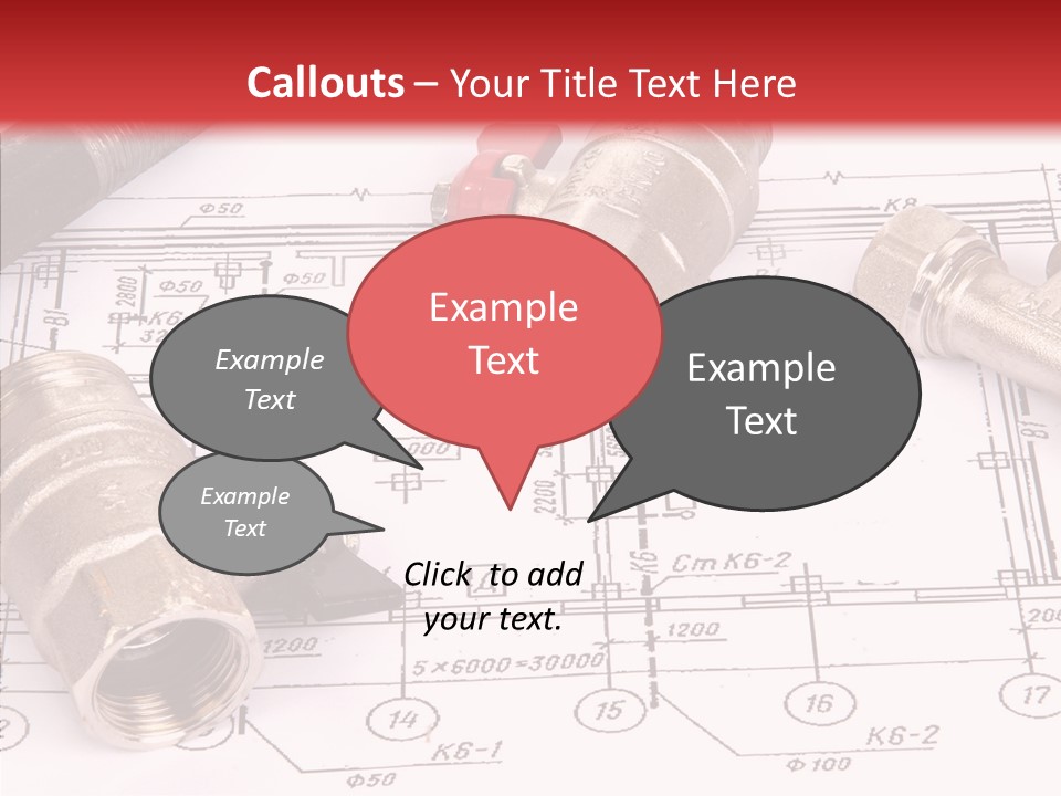 Wrench Isolated Pipes PowerPoint Template