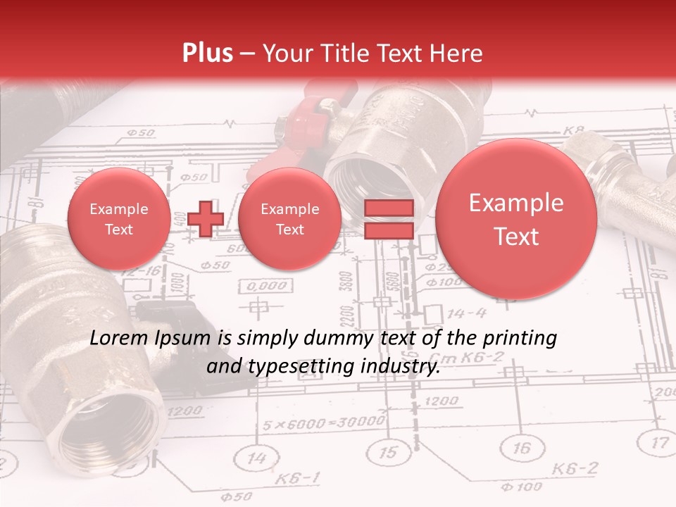 Wrench Isolated Pipes PowerPoint Template