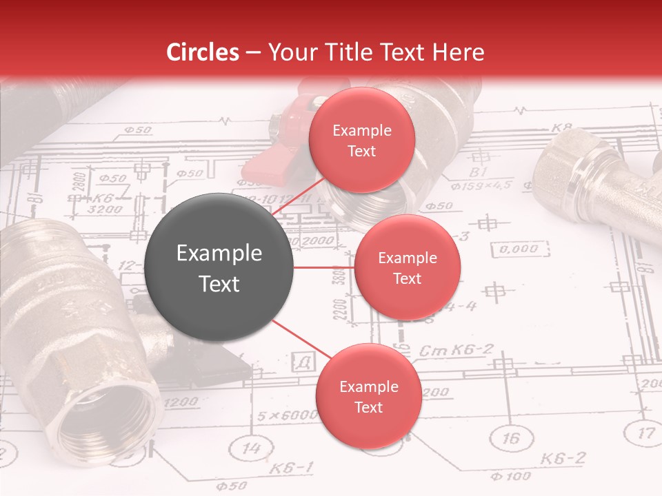 Wrench Isolated Pipes PowerPoint Template