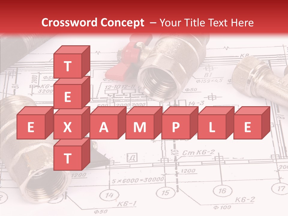 Wrench Isolated Pipes PowerPoint Template